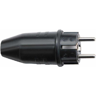 Clavija Schucko de caucho 230V/16A para exteriores-Leer más
