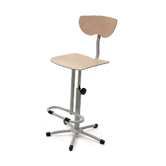 Lot de 2 chaises bois réglables en hauteur avec repose-pieds-Lire la description