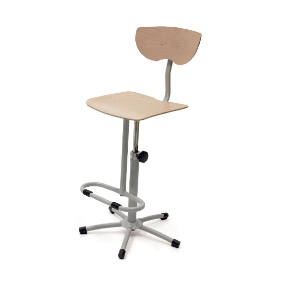 Lot de 2 chaises bois réglables en hauteur avec repose-pieds-Lire la description