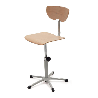 Lot de 2 chaises bois réglables en hauteur avec vérin-Lire la description