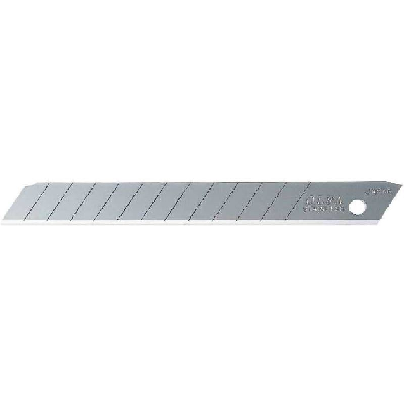AB-50S - Pack de 50 cuchillas troceables 9mm acero inoxidable plateadas-Leer más