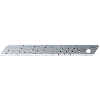 AB-50S - Pack de 50 cuchillas troceables 9mm acero inoxidable plateadas