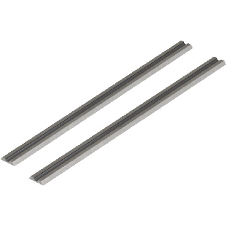2 cuchillas reversibles de cepillo 75,5 x 5,5 x 1,1 mm-Lire la description