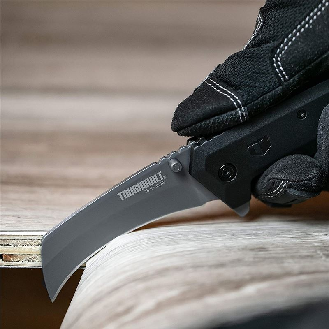 Cuchillo plegable inoxidable Hawkbill-Lire la description