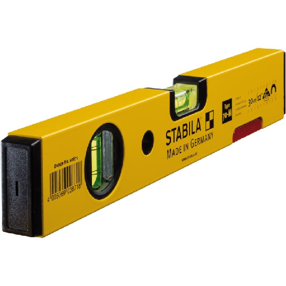 Stabila Magnet-Wasserwaage Type 70 M, 30 cm, leichtes Alu-Profil, starkes-Beschreibung lesen