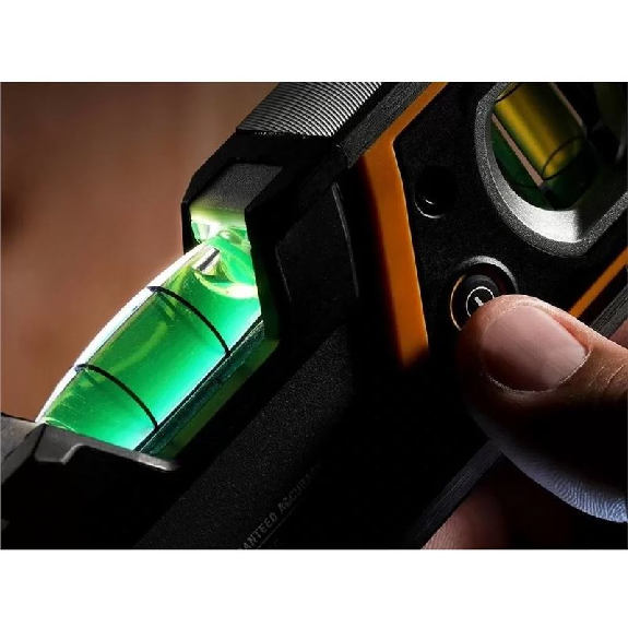 Nivel magnético tubular con burbuja iluminada de 23cm-Leer más