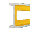 Stabila Wasserwaage Type 83 S, 80 cm, extrem robustes Alu-Druckgussprofil,