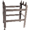 Support cornières en kit pour marbre granit, Option: Pour marbre de 630 mm