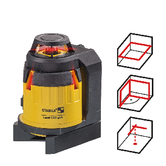 Kreuzlinienlaser LAX 400, selbstnivellierend, 360-Horizontal-Linie, 2 Vertikal-Linien, Lotfunktion-Beschreibung lesen