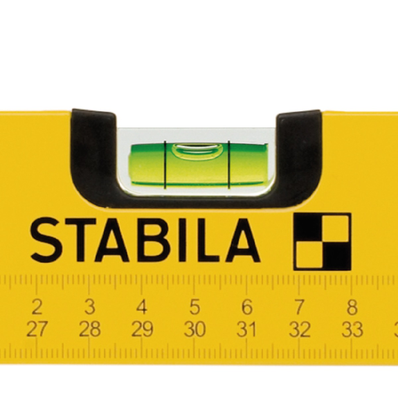 Stabila Wasserwaage Type 70 MAS, 80 cm, leichtes Alu-Profil, 2 Markierschieber-Beschreibung lesen
