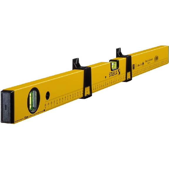 Stabila Wasserwaage Type 70 MAS, 80 cm, leichtes Alu-Profil, 2 Markierschieber-Beschreibung lesen
