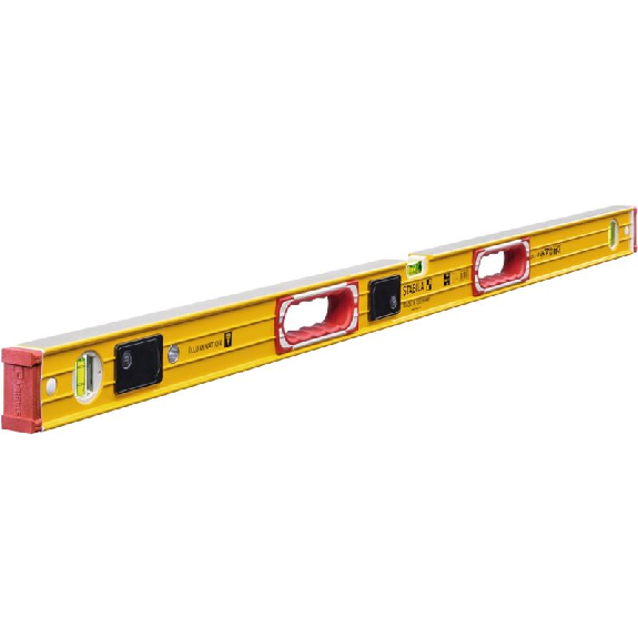 Stabila Wasserwaage Type 196-2 LED, 122 cm, extrasteifes Alu-Profil,-Beschreibung lesen