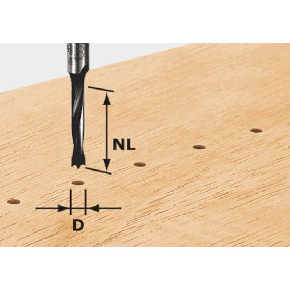 Broca para clavijas HW S8 D5/30 Z - 491066 --Leer más