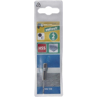 1 broca para metal, rect., vást. hexagonal, Ø 2,0 x 47 mm-Leer más
