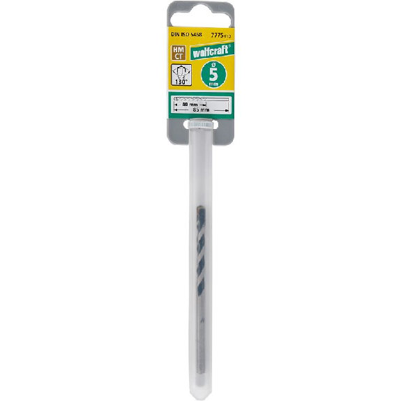 1 broca para hormigón CT Prof. Ø 5 x 85 mm-Leer más
