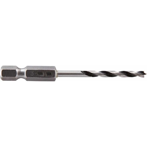 1 broca espiral para madera CV, vást. hexagonal, Ø 3 x 65 mm-Leer más