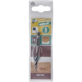 1 broca espiral para madera CV, vást. hexagonal, Ø 3 x 65 mm-Leer más