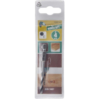 1 broca espiral para madera CV, vást. hexagonal, Ø 4 x 75 mm-Leer más