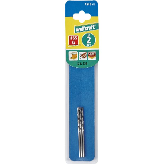 3 broca para metal HSS, rect.,   2,0 x 49 mm-Leer más