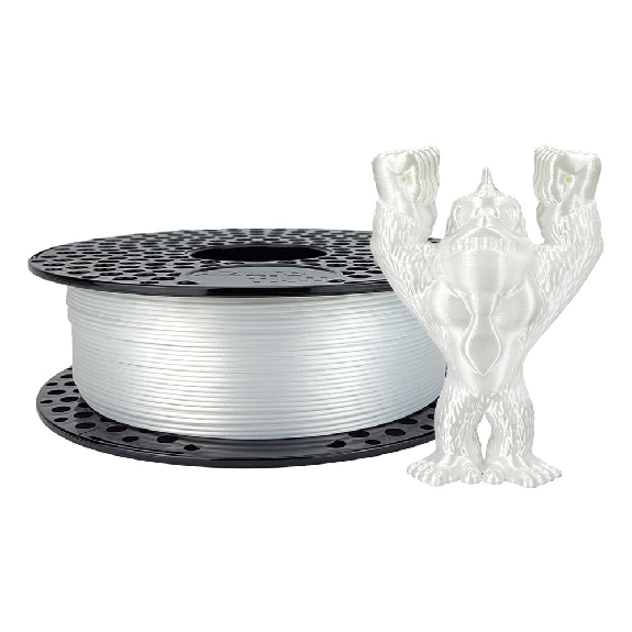 PLA Silk filament White - 1.75mm, 1000g-Leer más