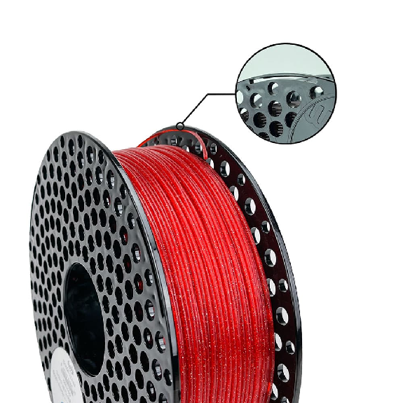 Filamento PLA Glitter Red - 1.75mm, 1000g-Leggi tutto