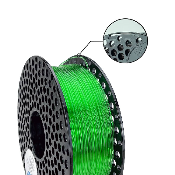 Filamento PETG Transparent Green - 1.75mm, 1000g-Leggi tutto