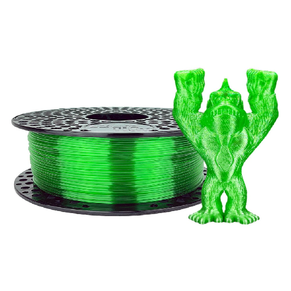 PETG Transparent filament Green - 1.75mm, 1000g-Leer más