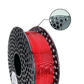 Filamento PETG Transparent Red - 1.75mm, 1000g-Leggi tutto