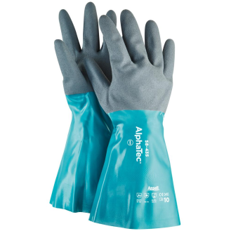 Handsch. AlphaTec 58-435,Nitril, grün/g, Gr. 10-Beschreibung lesen