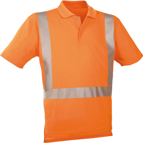Warn-Polo-Shirt leuchtorange, Gr. S-Beschreibung lesen
