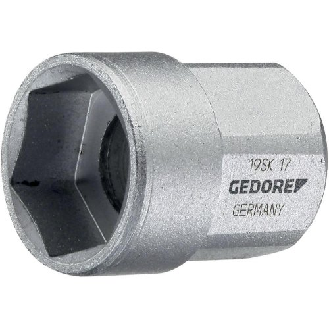 Steckschlüsseleinsatz Antrieb 1/2"-sechskant außen Abtrieb 6-kant 17x27mm Gedore-Beschreibung lesen