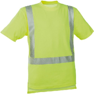 Warn-T-Shirt leuchtgelb, Gr. XL-Beschreibung lesen