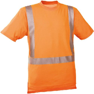 Warn-T-Shirt leuchtorange, Gr. S-Beschreibung lesen