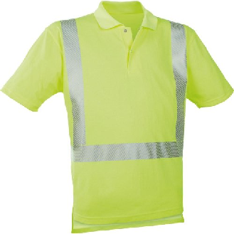 Warn-Polo-Shirt leuchtgelb, Gr. S-Beschreibung lesen