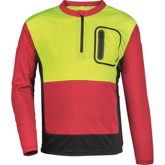 Fot-Shirt Forest Jack Red,Gr.S,rot/anthr./gelb-Beschreibung lesen