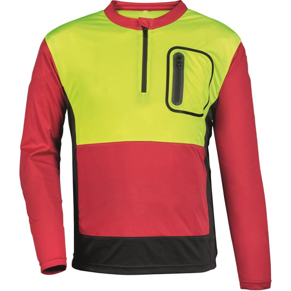 Fot-Shirt Forest Jack Red,Gr.S,rot/anthr./gelb-Beschreibung lesen