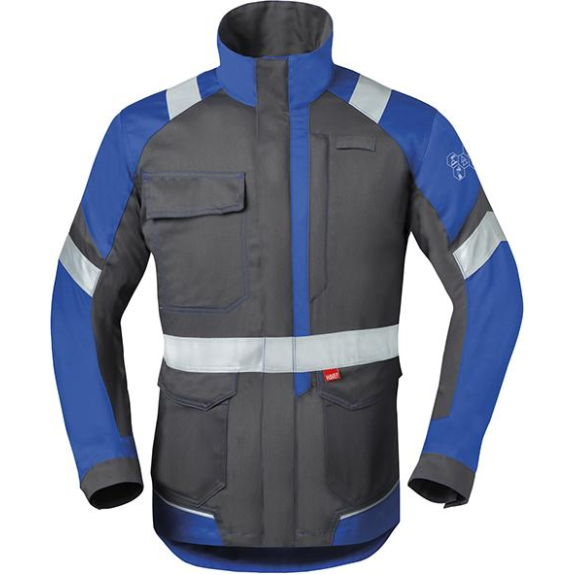 Langjacke, 50285 Gr.62, kohlengrau/blau-Beschreibung lesen