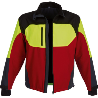 Stretchjacke Forest Jack Red,Gr.L,rot/anthr./gelb-Beschreibung lesen