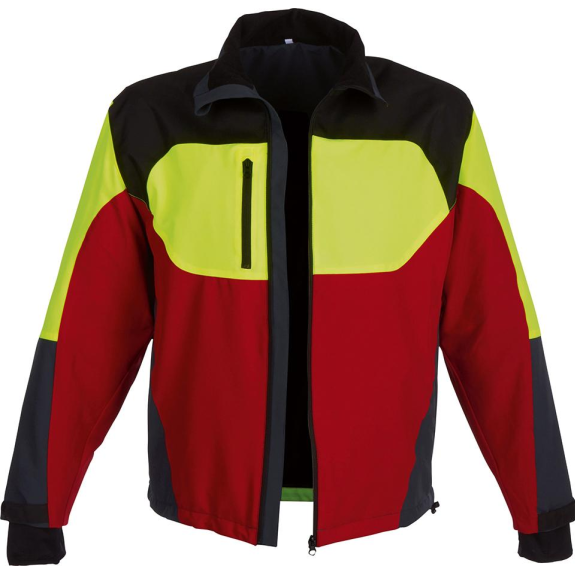 Stretchjacke Forest Jack Red,Gr.XL,rot/anthr./gelb-Beschreibung lesen