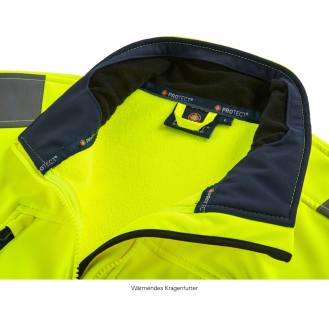 JackePittsburgh,Softshellleuchtgelb/navy,Gr.2XL-Beschreibung lesen