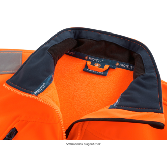 JackePittsburgh,Softshellleuchtorange/navy,Gr.S-Beschreibung lesen
