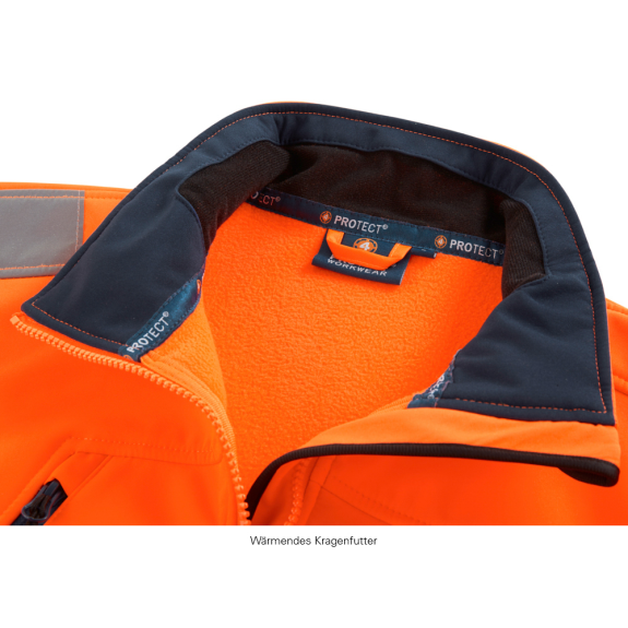 JackePittsburgh,Softshellleuchtorange/navy,Gr.2XL-Beschreibung lesen