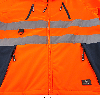 JackePittsburgh,Softshellleuchtorange/navy,Gr.2XL