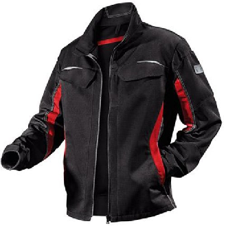 Jacke PULSSCHLAG,Gr. 54, schwarz/mittelrot-Beschreibung lesen