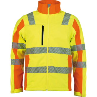 Warnjacke Softshell, Prevent, gelb, Gr.S-Beschreibung lesen