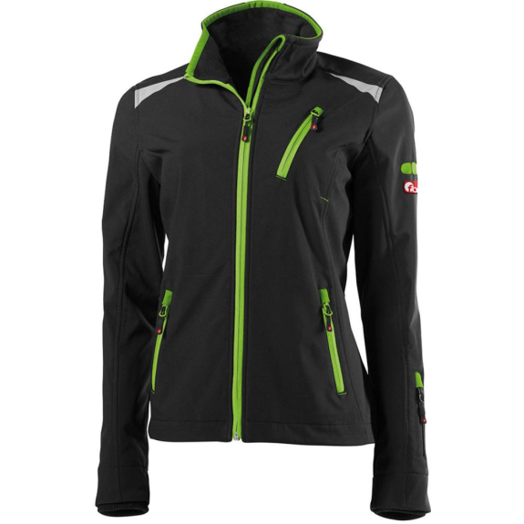 Damen Jacke 24, schw./limegreen, Gr. L-Beschreibung lesen