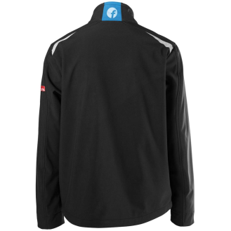 Herren Jacke 24, schwarz/türkis, Gr. S-Beschreibung lesen