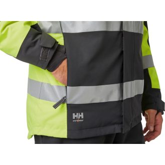 Winterjacke ALNA, warngelb/ebony, Gr.XL, Helly Hansen-Beschreibung lesen