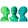 Filamento PLA Dual Original Blue - Green - 1.75mm, 1000g