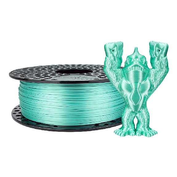 PLA Silk filament Turquoise Blue - 1.75mm, 1000g-Leer más